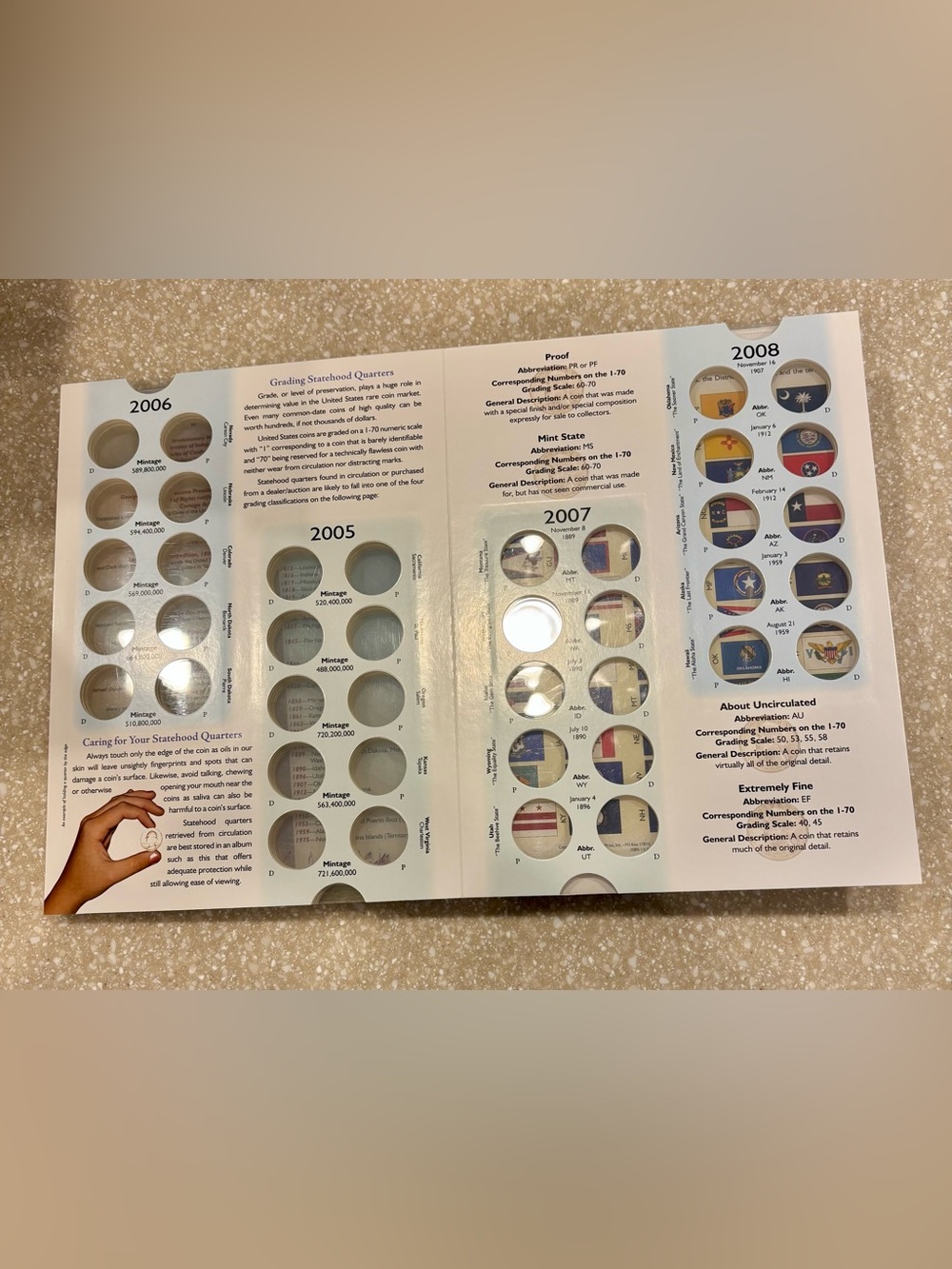 Cornerstone National Park Quarters Coin Album 1999 2009 P&D Collection Book - Picture 6 of 15